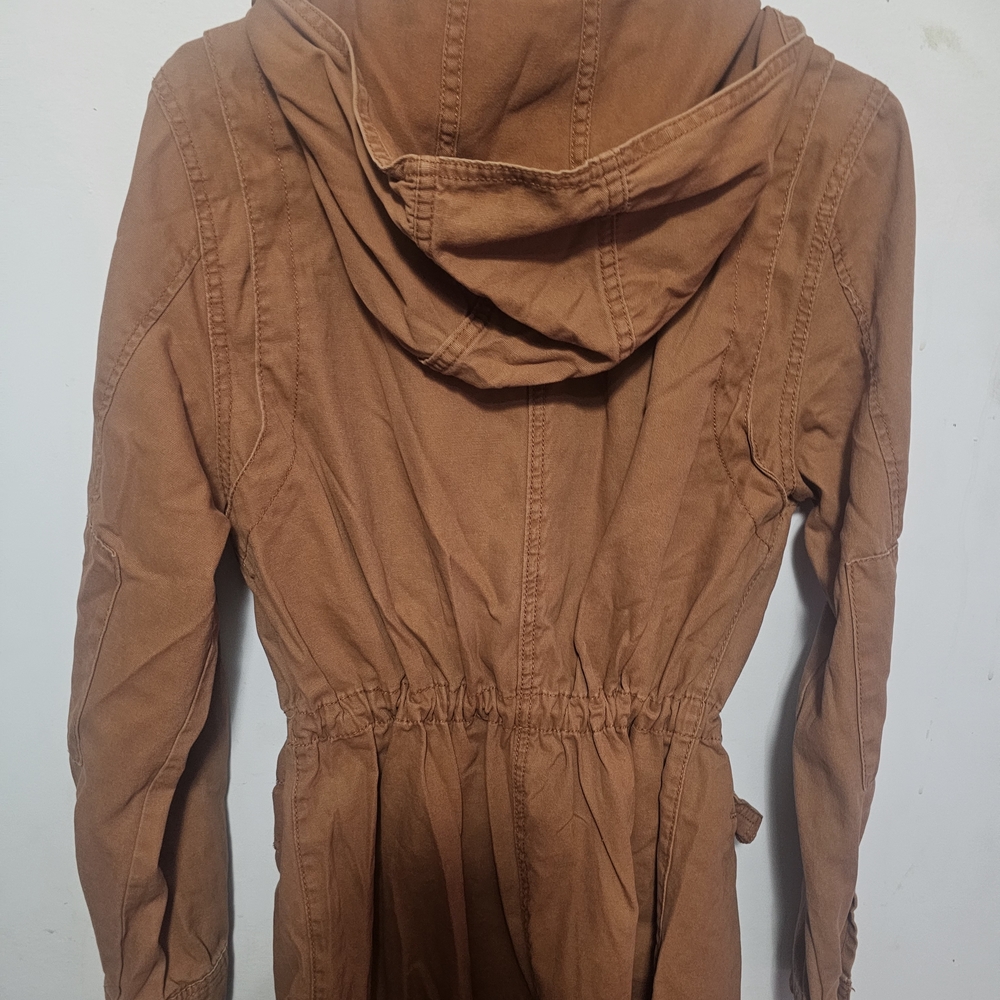 Universal Thread Hooded Utility Jacket - Rust Brown - Picture 2 of 5